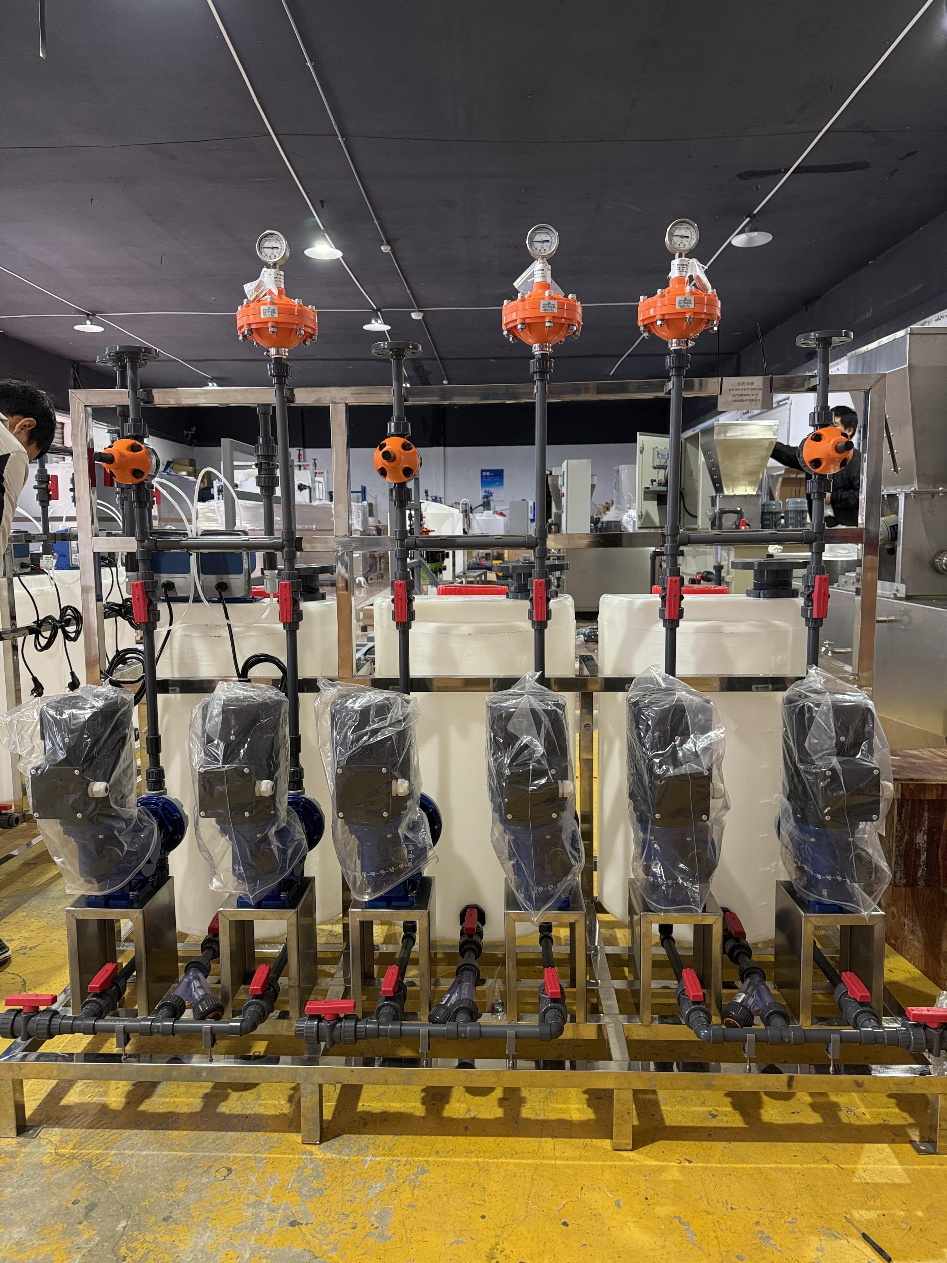 NaOH、次氨酸鈉、鹽酸加藥裝置