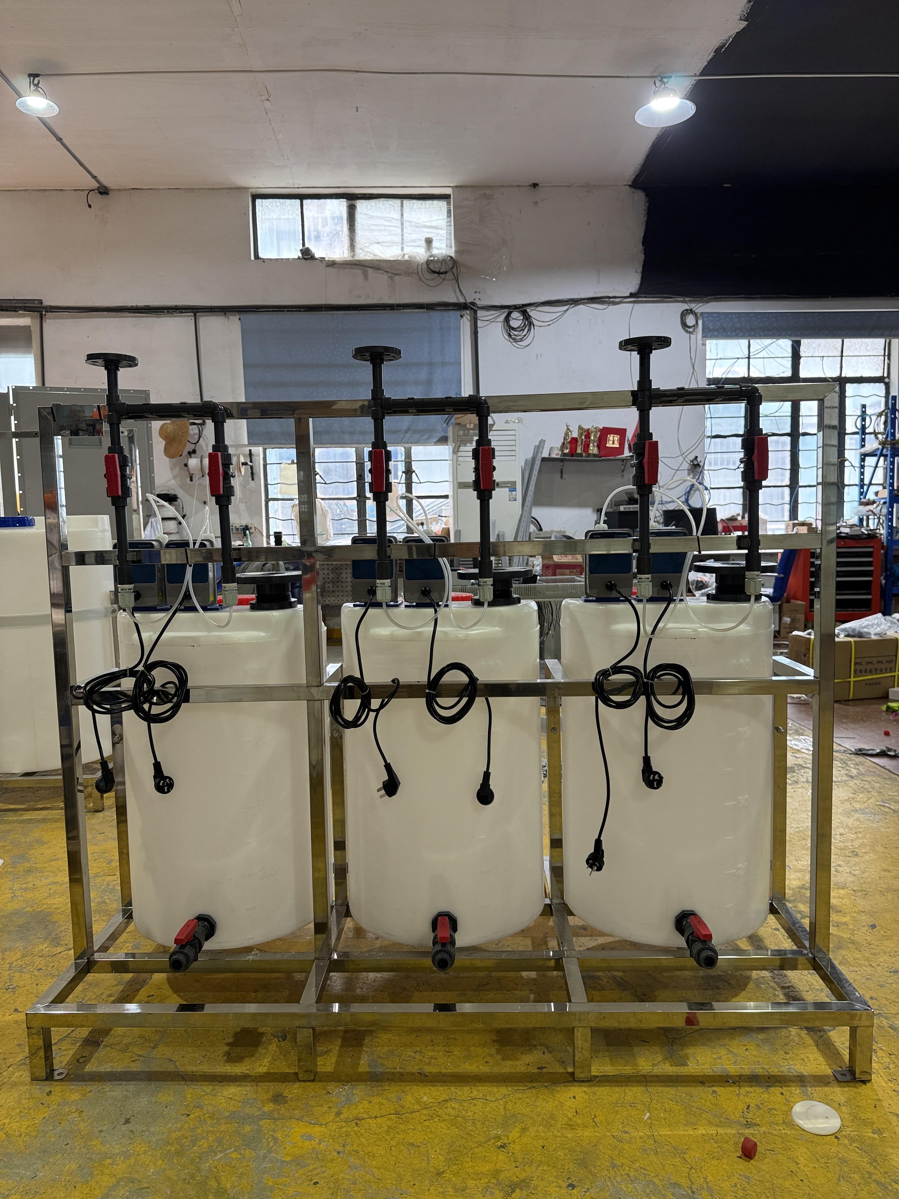 NaOH、次氨酸鈉、鹽酸加藥裝置