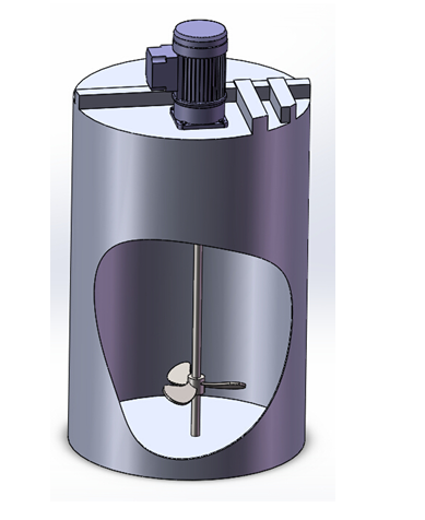 化工液體立式攪拌器KD-200型，功率1500W配1000L塑料水箱