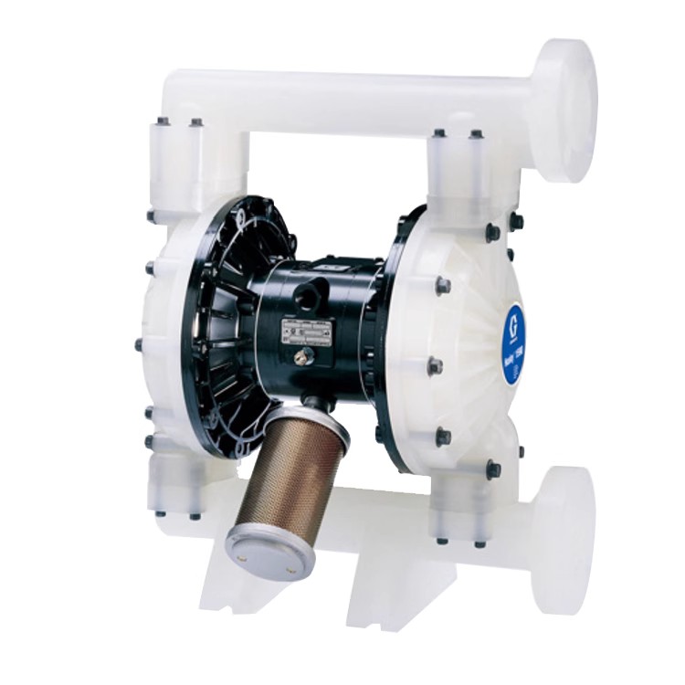 Husky 1590 聚丙烯 1-1/2 英寸（38.1 毫米）NPT 標(biāo)準(zhǔn)泵，Al 中心部分，聚丙烯閥座，Santoprene 球和 Santoprene 隔膜